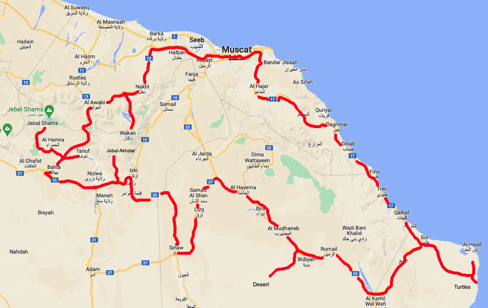 10 day selfdrive tour in oman